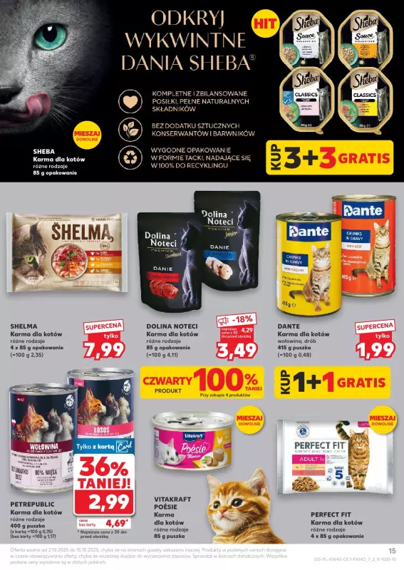 Kaufland - gazetka promocyjna Oferta Kaufland - Zwierzaki od czwartku 02.10 do środy 15.10 - strona 15