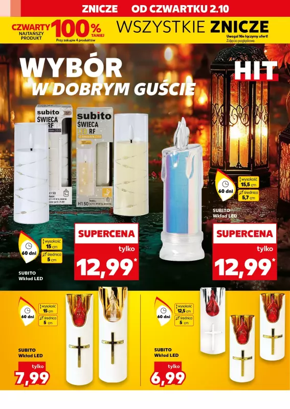 Kaufland - gazetka promocyjna Oferta Kaufland - Znicze od czwartku 02.10 do środy 08.10 - strona 12