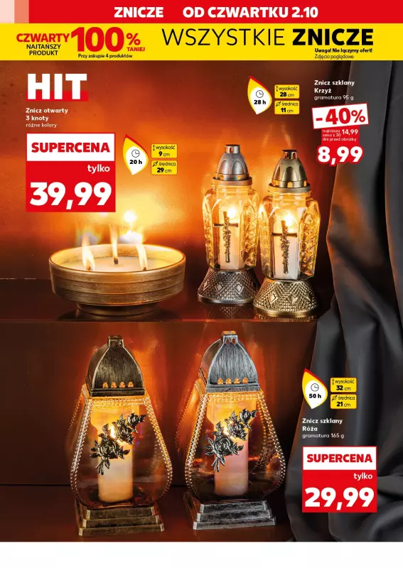 Kaufland - gazetka promocyjna Oferta Kaufland - Znicze   - strona 2