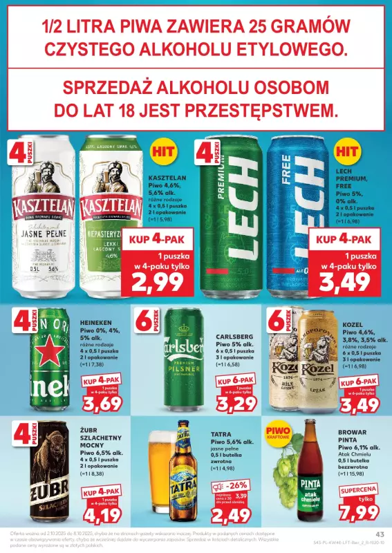 Kaufland - gazetka promocyjna Oferta Kaufland od czwartku 02.10 do środy 08.10 - strona 43