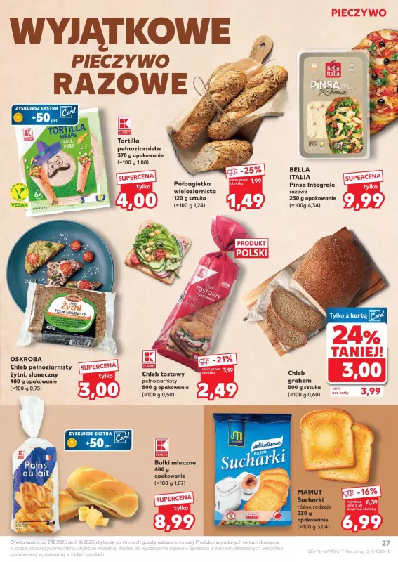 Kaufland - gazetka promocyjna Oferta Kaufland od czwartku 02.10 do środy 08.10 - strona 27