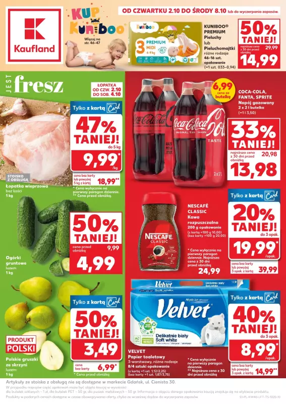 Kaufland - gazetka promocyjna Oferta Kaufland od czwartku 02.10 do środy 08.10