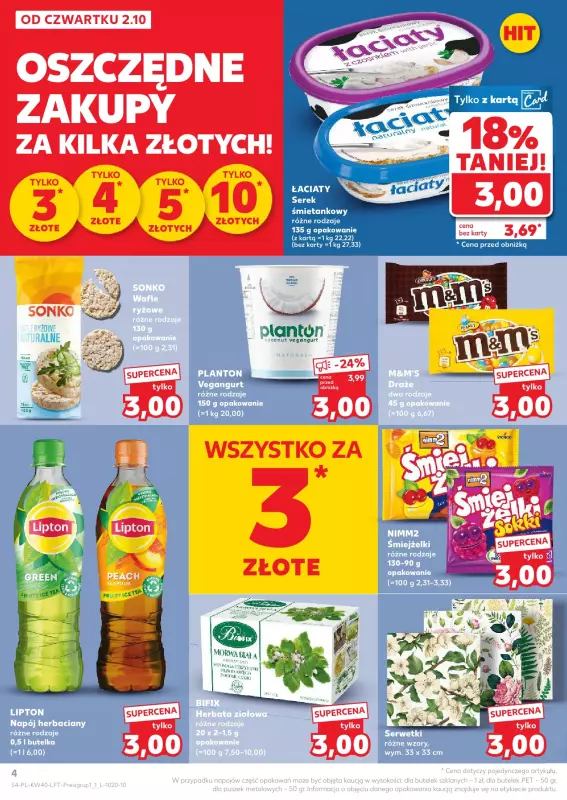 Kaufland - gazetka promocyjna Oferta Kaufland od czwartku 02.10 do środy 08.10 - strona 4