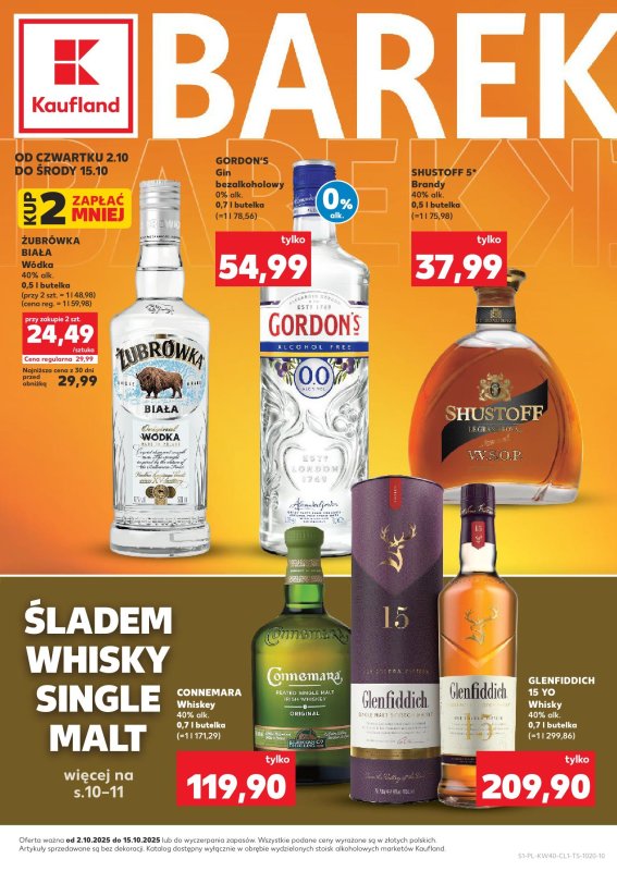 Kaufland - gazetka promocyjna Barek Kauflandu  do środy 15.10