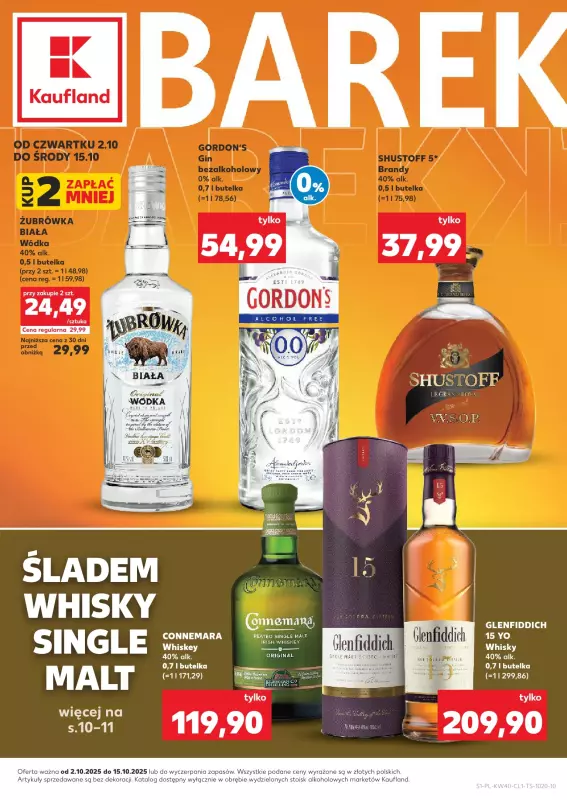 Kaufland - gazetka promocyjna Barek Kauflandu  do środy 15.10