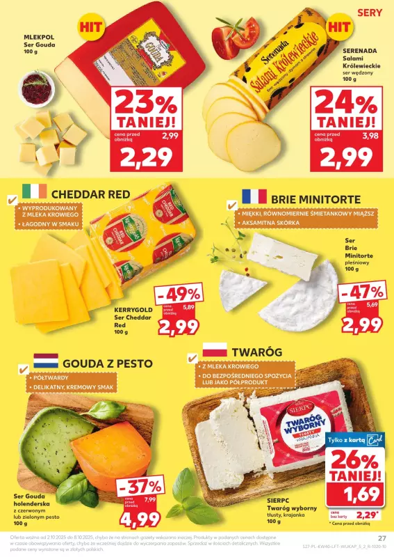 Kaufland - gazetka promocyjna Oferta Kaufland od czwartku 02.10 do środy 08.10 - strona 27