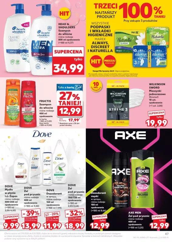 Kaufland - gazetka promocyjna Oferta Kaufland od czwartku 02.10 do środy 08.10 - strona 47