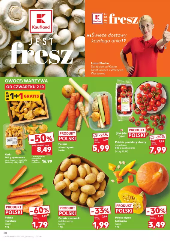 Kaufland - gazetka promocyjna Oferta Kaufland od czwartku 02.10 do środy 08.10 - strona 20