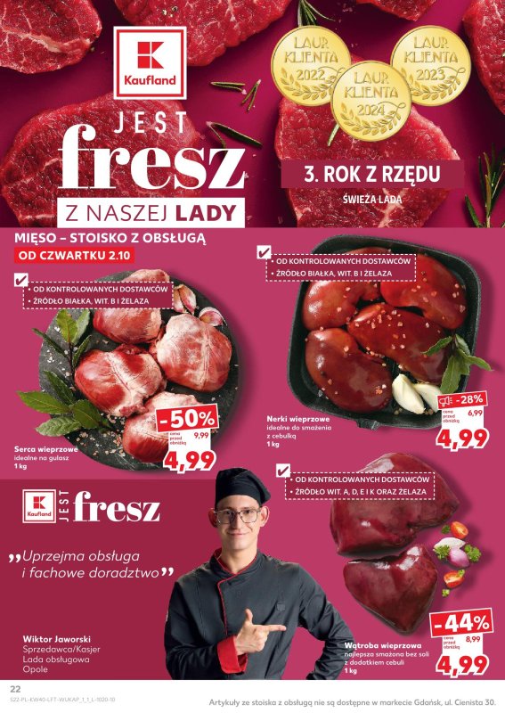 Kaufland - gazetka promocyjna Oferta Kaufland od czwartku 02.10 do środy 08.10 - strona 22