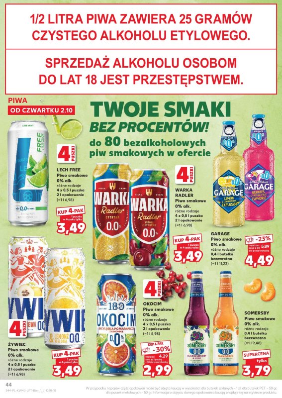 Kaufland - gazetka promocyjna Oferta Kaufland od czwartku 02.10 do środy 08.10 - strona 44