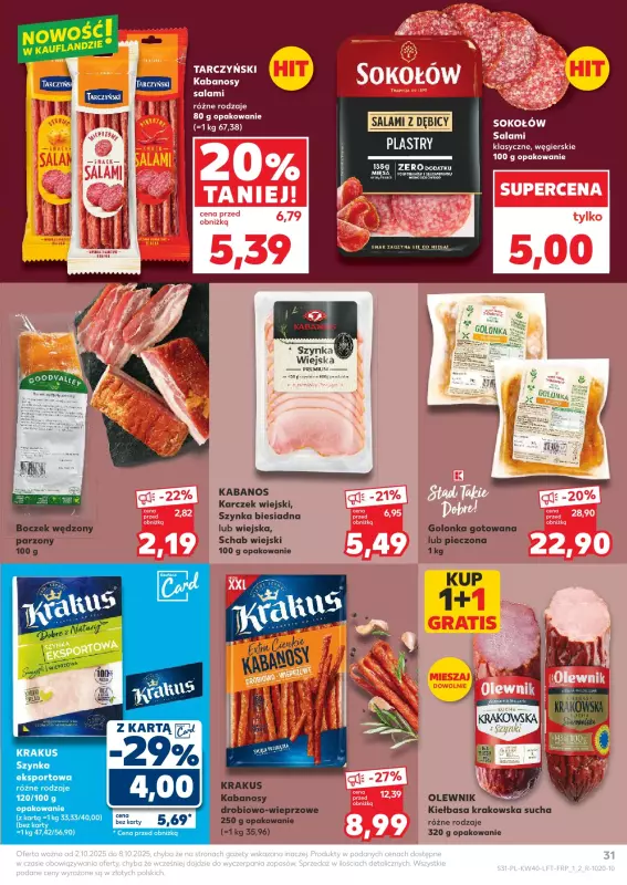 Kaufland - gazetka promocyjna Oferta Kaufland od czwartku 02.10 do środy 08.10 - strona 31