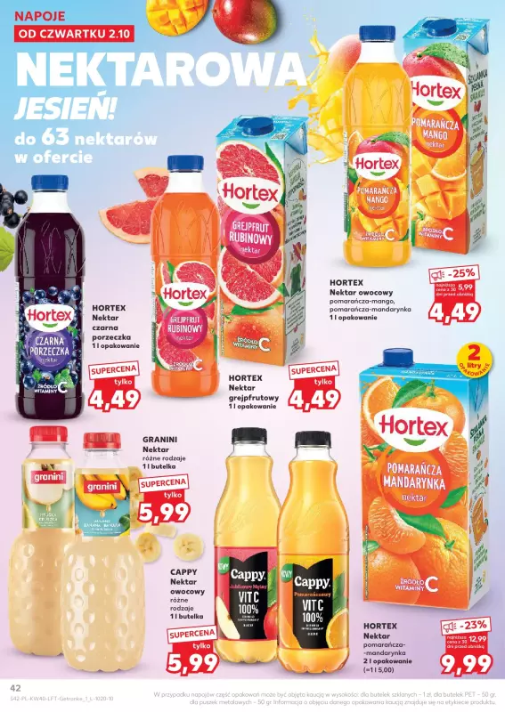 Kaufland - gazetka promocyjna Oferta Kaufland od czwartku 02.10 do środy 08.10 - strona 42