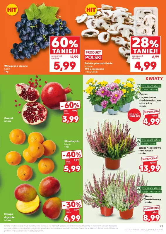 Kaufland - gazetka promocyjna Oferta Kaufland od czwartku 02.10 do środy 08.10 - strona 21