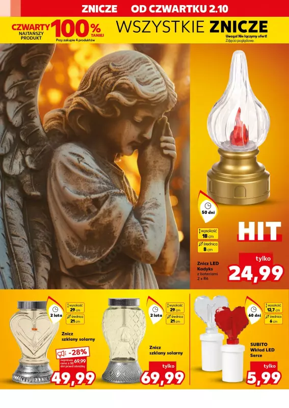 Kaufland - gazetka promocyjna Oferta Kaufland - Znicze od czwartku 02.10 do środy 08.10 - strona 10