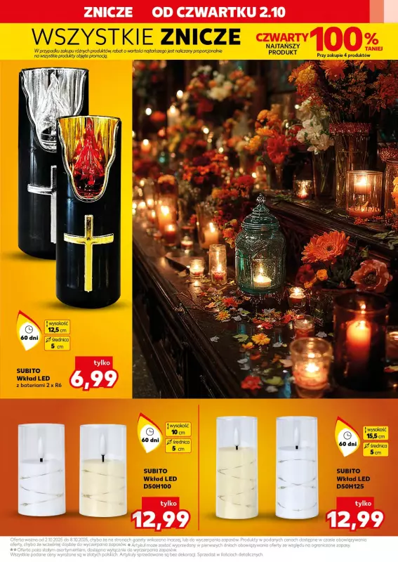 Kaufland - gazetka promocyjna Oferta Kaufland - Znicze od czwartku 02.10 do środy 08.10 - strona 13