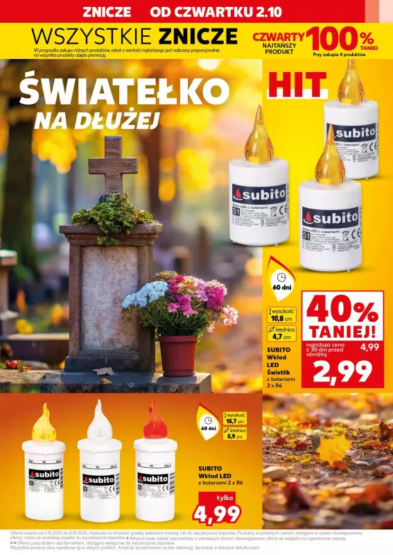 Kaufland - gazetka promocyjna Oferta Kaufland - Znicze od czwartku 02.10 do środy 08.10 - strona 11