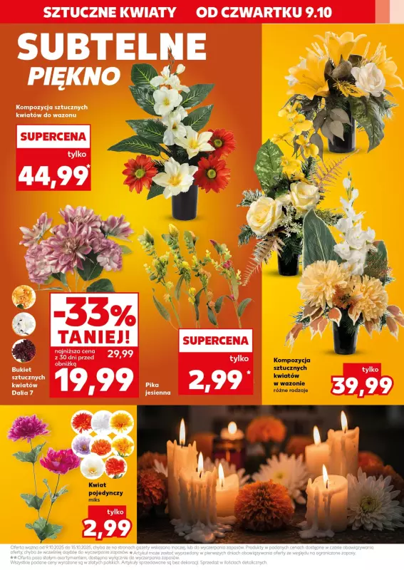 Kaufland - gazetka promocyjna Oferta Kaufland - Znicze od czwartku 09.10 do środy 15.10 - strona 15