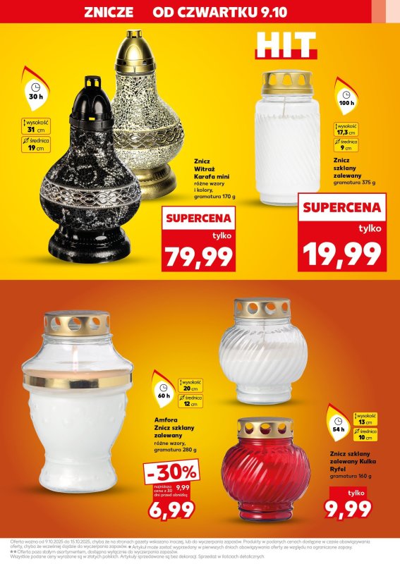 Kaufland - gazetka promocyjna Oferta Kaufland - Znicze od czwartku 09.10 do środy 15.10 - strona 3