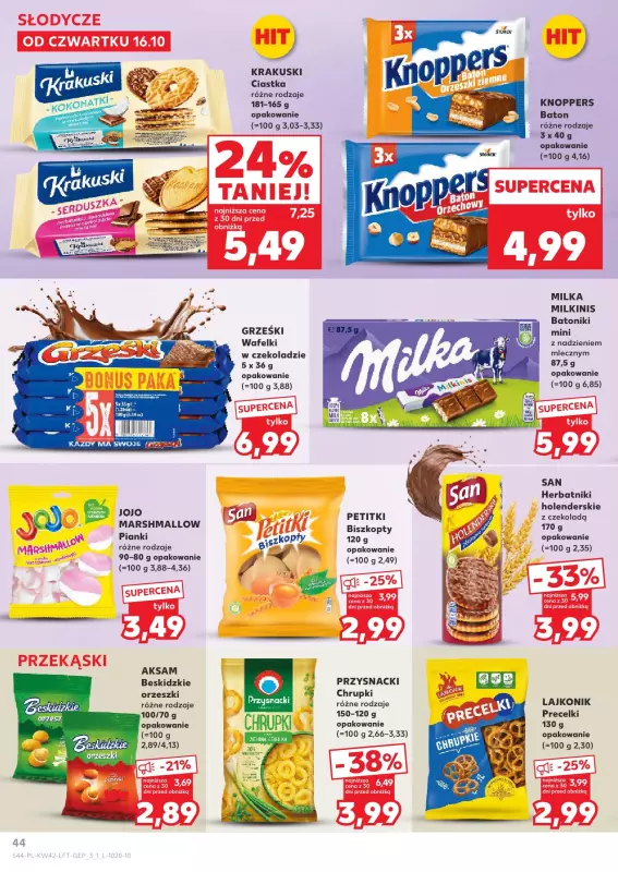 Kaufland - gazetka promocyjna Oferta Kaufland od czwartku 16.10 do środy 22.10 - strona 44