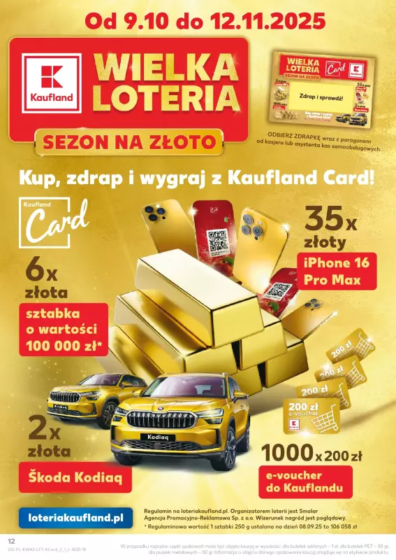 Kaufland - gazetka promocyjna Oferta Kaufland od czwartku 16.10 do środy 22.10 - strona 12