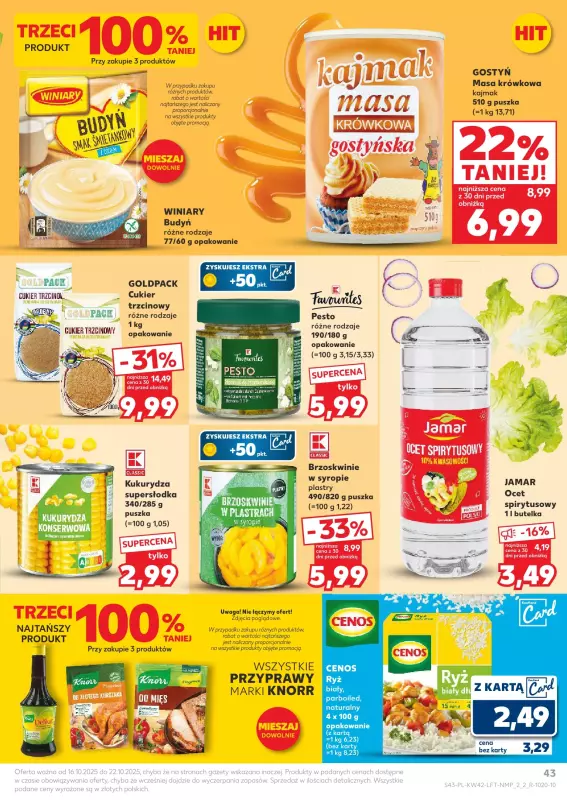 Kaufland - gazetka promocyjna Oferta Kaufland od czwartku 16.10 do środy 22.10 - strona 43