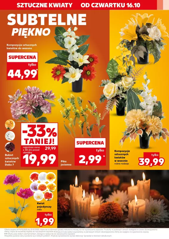 Kaufland - gazetka promocyjna Oferta Kaufland - Znicze od czwartku 16.10 do środy 22.10 - strona 15