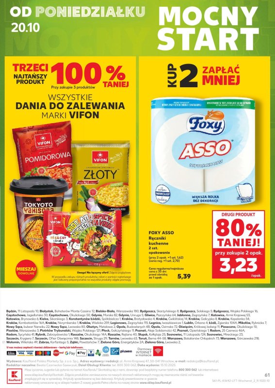Kaufland - gazetka promocyjna Oferta Kaufland od czwartku 16.10 do środy 22.10 - strona 61