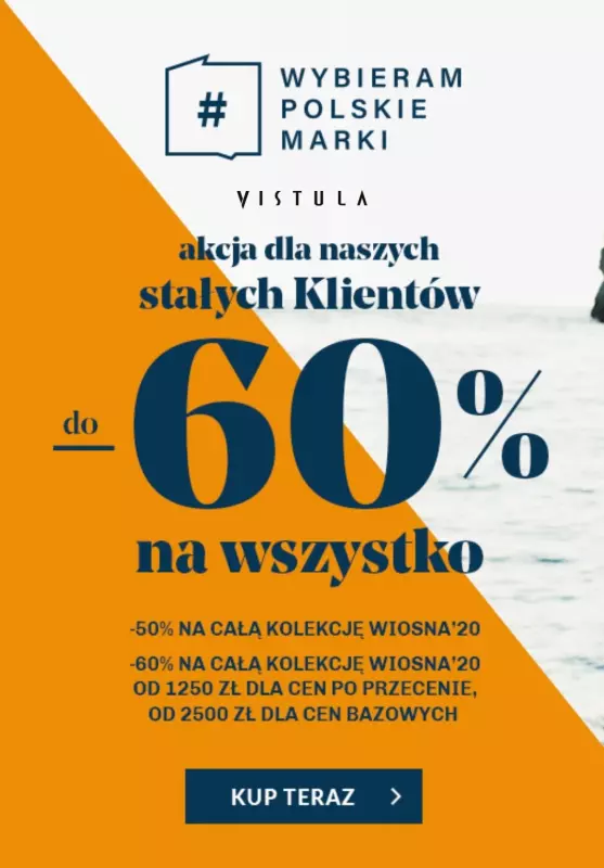 Vistula - gazetka promocyjna Do -60% na wszystko od poniedziałku 18.05 do poniedziałku 25.05