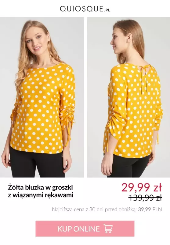 Quiosque - gazetka promocyjna Bluzki damskie od 29,99 zł od czwartku 17.07  - strona 5