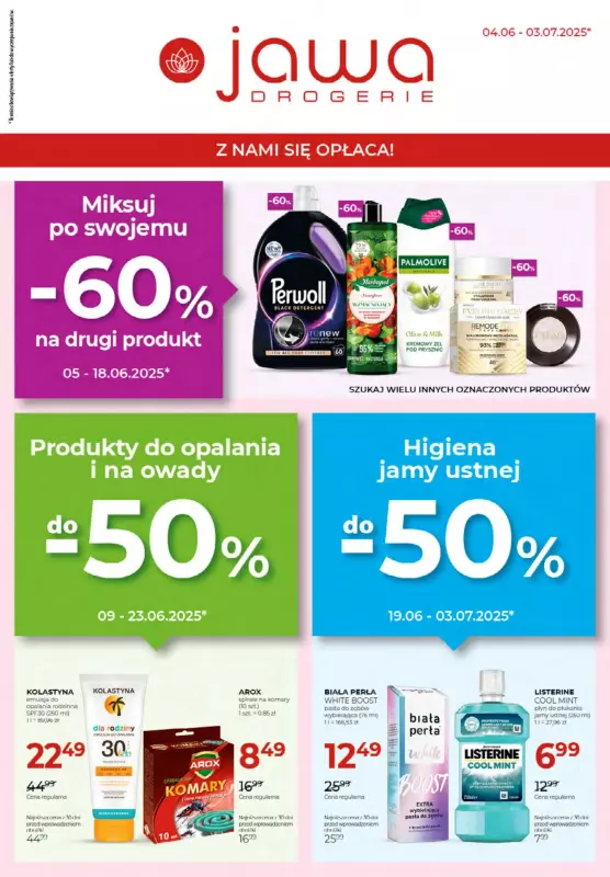 Drogerie Jawa - gazetka promocyjna Gazetka  do czwartku 03.07