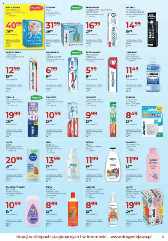 Drogerie Jawa - gazetka promocyjna Gazetka od piątku 04.07 do niedzieli 03.08 - strona 11