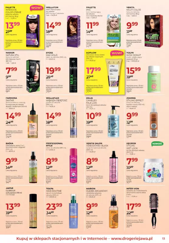 Drogerie Jawa - gazetka promocyjna Gazetka  do czwartku 02.10 - strona 13