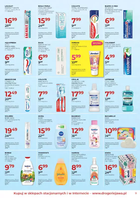 Drogerie Jawa - gazetka promocyjna Gazetka  do poniedziałku 03.11 - strona 11
