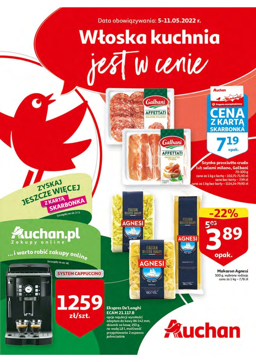 Gazetka Auchan - Włoska kuchnia jest w cenie Hipermarkety