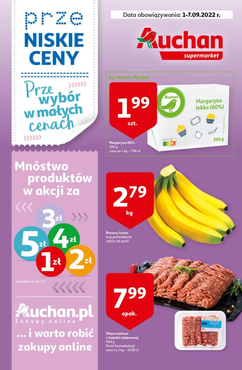 Gazetka Auchan - przeNISKIE CENY PrzeWYBÓR w małych cenach Supermarkety