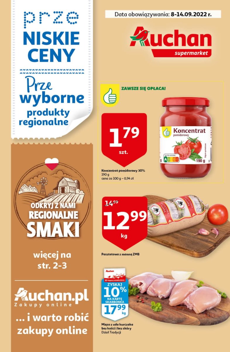 Gazetka Auchan - PrzeWyborne produkty regionalne Supermarkety