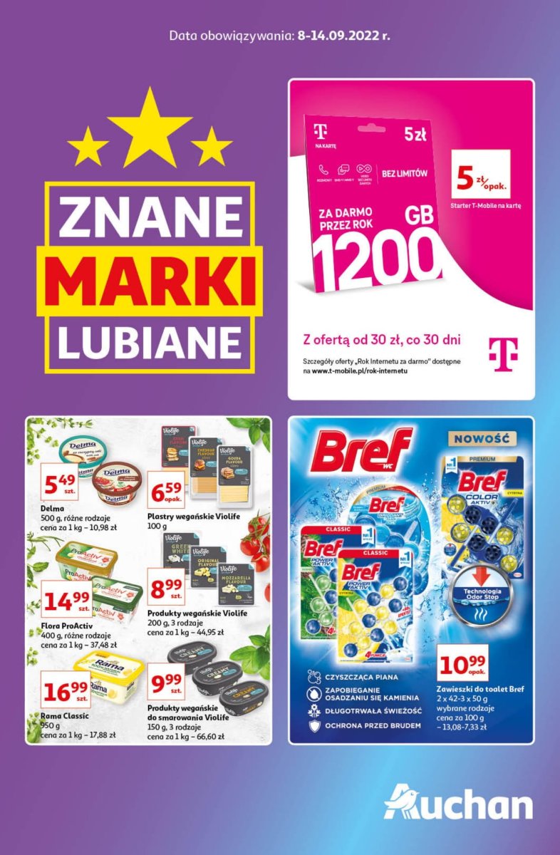 Gazetka Auchan - Znane Lubiane Marki Hipermarkety