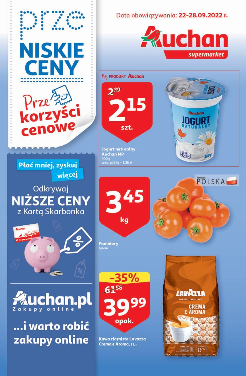 Gazetka Auchan - Gazetka przeNISKIE CENY – Przekorzyści cenowe Supermarkety