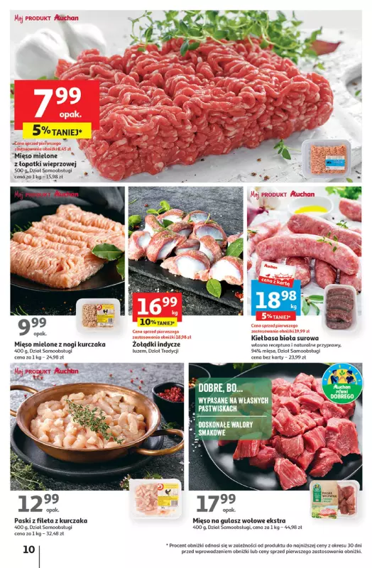 Auchan - gazetka promocyjna Zachwycające marki Auchan Hipermarket od czwartku 28.09 do środy 04.10 - strona 10