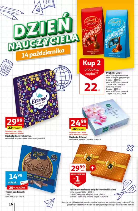 Auchan - gazetka promocyjna 25 DNI SUPERCEN Hipermarket Auchan od czwartku 05.10 do środy 11.10 - strona 16