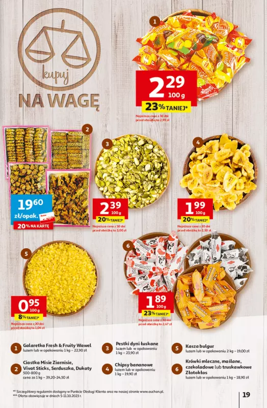 Auchan - gazetka promocyjna 25 DNI SUPERCEN Hipermarket Auchan od czwartku 05.10 do środy 11.10 - strona 19