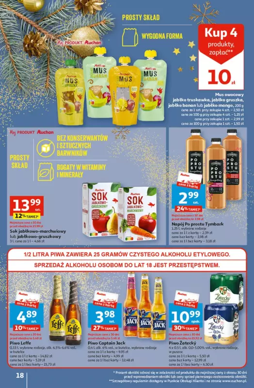 Auchan - gazetka promocyjna Magia Świąt Część 2 Hipermarket od czwartku 23.11 do środy 29.11 - strona 18