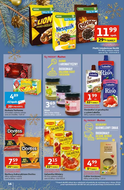Auchan - gazetka promocyjna Magia Świąt Część 2 Hipermarket od czwartku 23.11 do środy 29.11 - strona 16