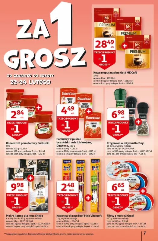 Auchan - gazetka promocyjna Z MAŁĄ CENKĄ dźwigniesz więcej! Hipermarket od czwartku 22.02 do środy 28.02 - strona 7