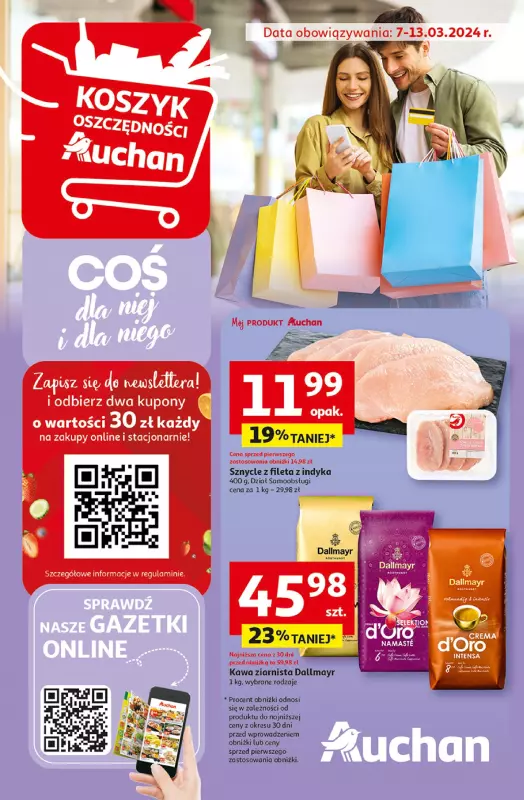 Auchan - gazetka promocyjna Coś dla niej i dla niego! Hipermarket od czwartku 07.03 do środy 13.03