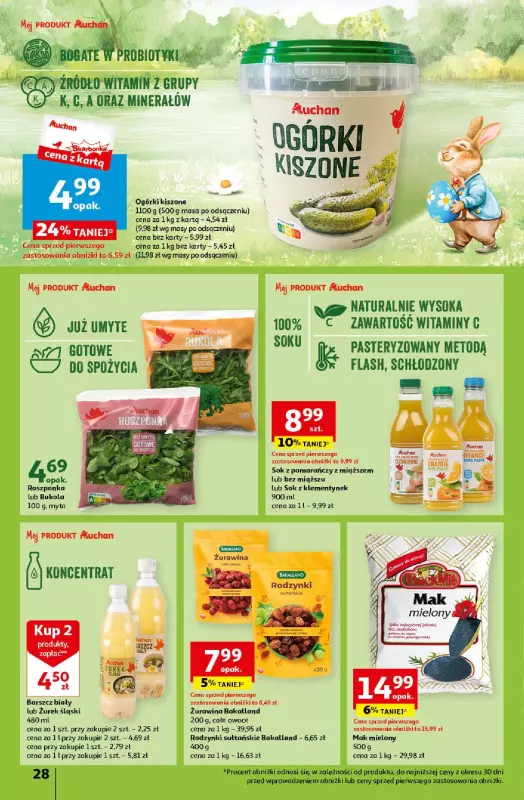 Auchan - gazetka promocyjna Wielkanoc z najlepszej cenie! Część 1. Hipermarket od czwartku 14.03 do środy 20.03 - strona 28