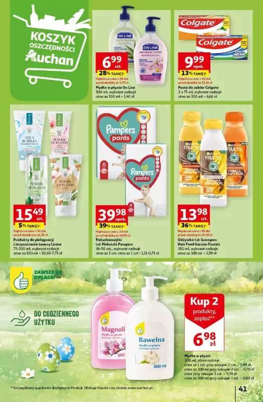 Auchan - gazetka promocyjna Wielkanoc z najlepszej cenie! Część 1. Hipermarket od czwartku 14.03 do środy 20.03 - strona 41