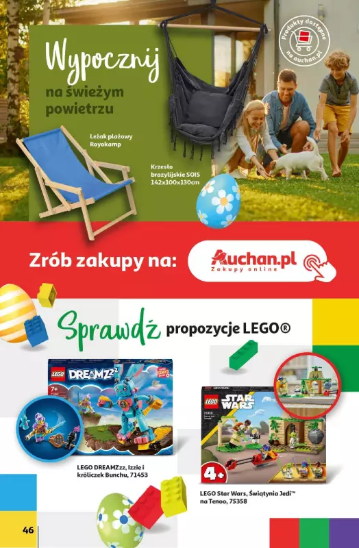 Auchan - gazetka promocyjna Wielkanoc z najlepszej cenie! Część 2. Hipermarket od czwartku 21.03 do soboty 30.03 - strona 46