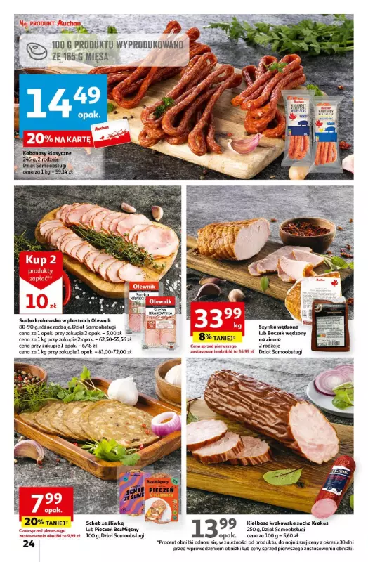 Auchan - gazetka promocyjna Wielkanoc z najlepszej cenie! Część 2. Hipermarket od czwartku 21.03 do soboty 30.03 - strona 24