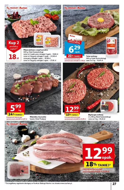 Auchan - gazetka promocyjna Wielkanoc z najlepszej cenie! Część 2. Hipermarket od czwartku 21.03 do soboty 30.03 - strona 27